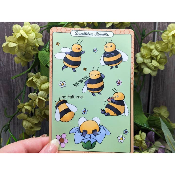Witchbriar Cottage – Großhandel Aufkleber – Bumblebees Abumble, niedlicher Bienenaufkleberbogen
