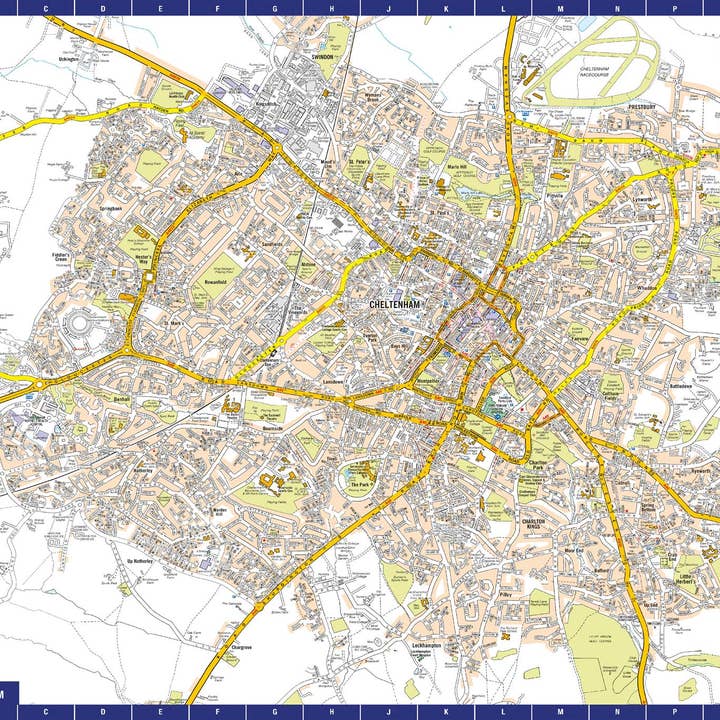 A til Z Kort over Cheltenham 1000 stykke puslespil for engroshandel hos Map Marketing Limited