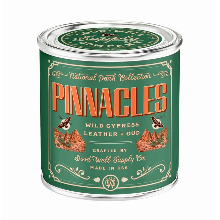 Pinnacles National Park Candle for wholesale by Good & Well Supply Co.