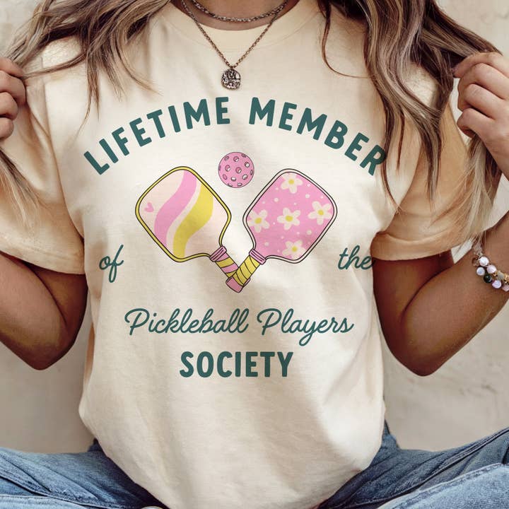 Pickleball Players Sports Country Club Pro Shop Graphic Tee for wholesale by Par.tees by Party On!