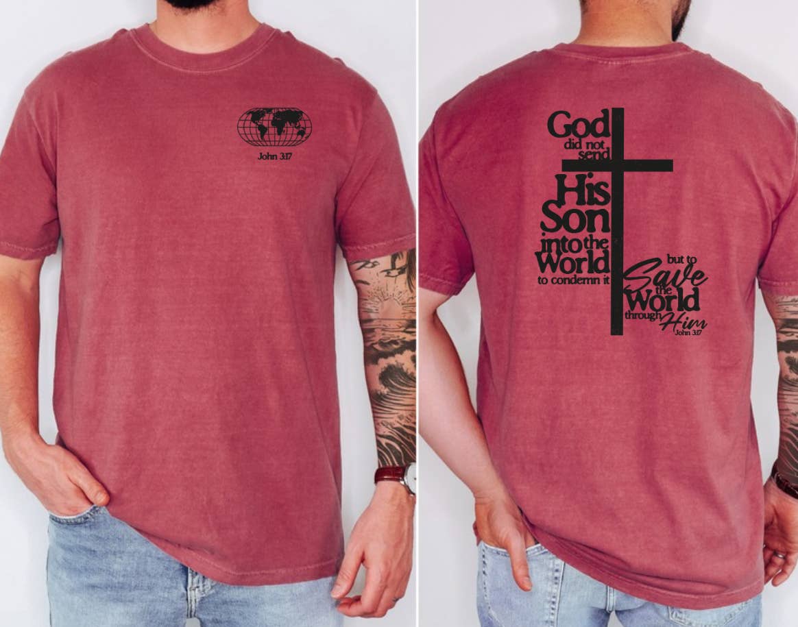 Posh Magnolia Boutique - Wholesale Screen Printed T-Shirt - Men's - Men's Religious Comfort Color T-Shirt, Men's Faith T-Shirt1