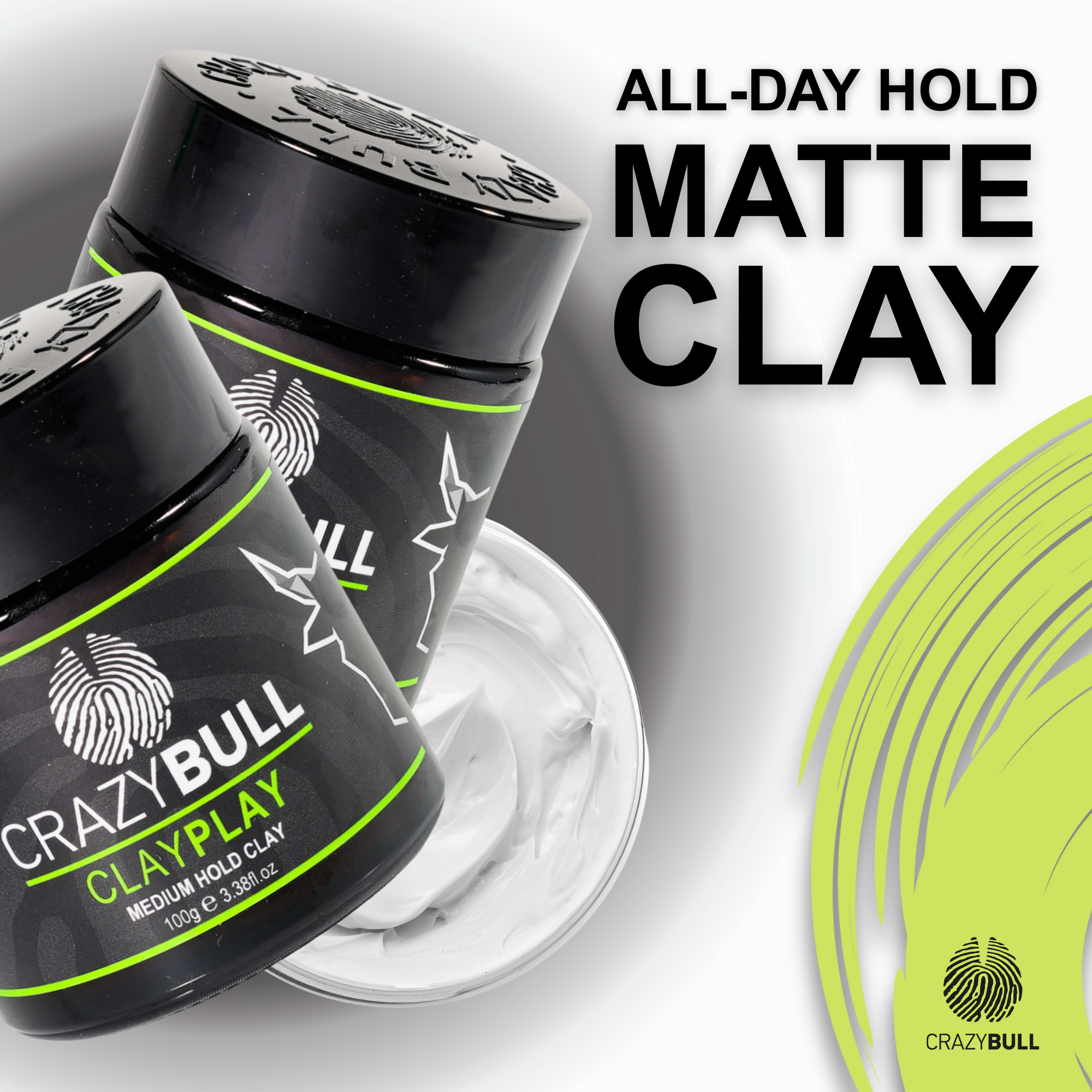 CRAZY BULL HAIR PRODUCTS – wholesale Hair styling gel/mousse – Crazy Bull Clay Play Medium Hold Hair Styling Clay 6 Pack1