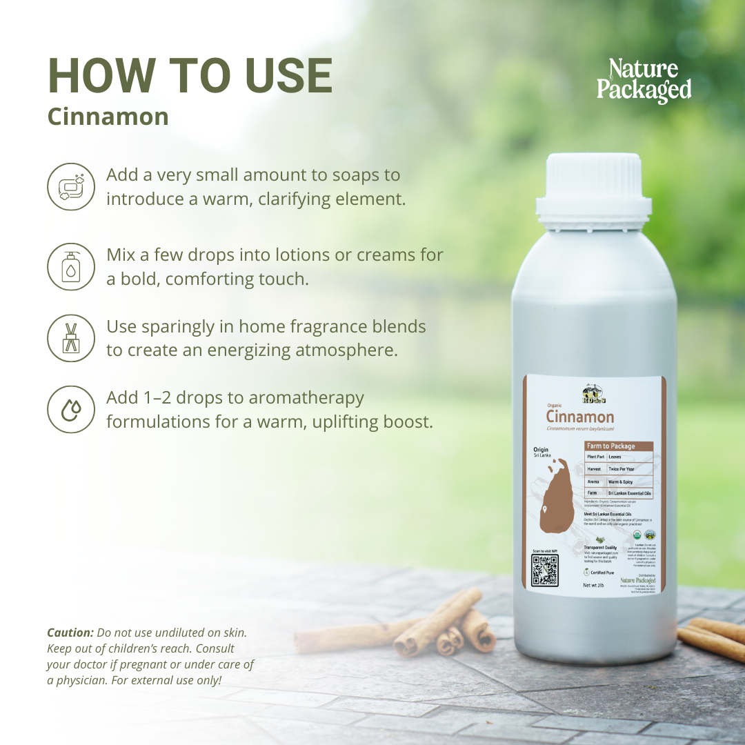 Nature Packaged – wholesale Eterisk olja – Kanel eterisk olja - 100% ren - Gård-Direct Sourcing8