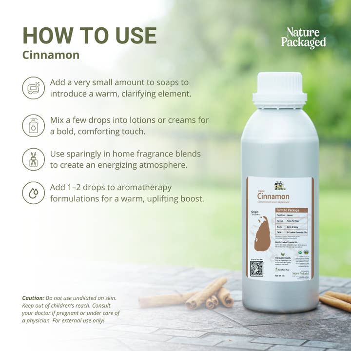 Nature Packaged – wholesale Eterisk olja – Kanel eterisk olja - 100% ren - Gård-Direct Sourcing8