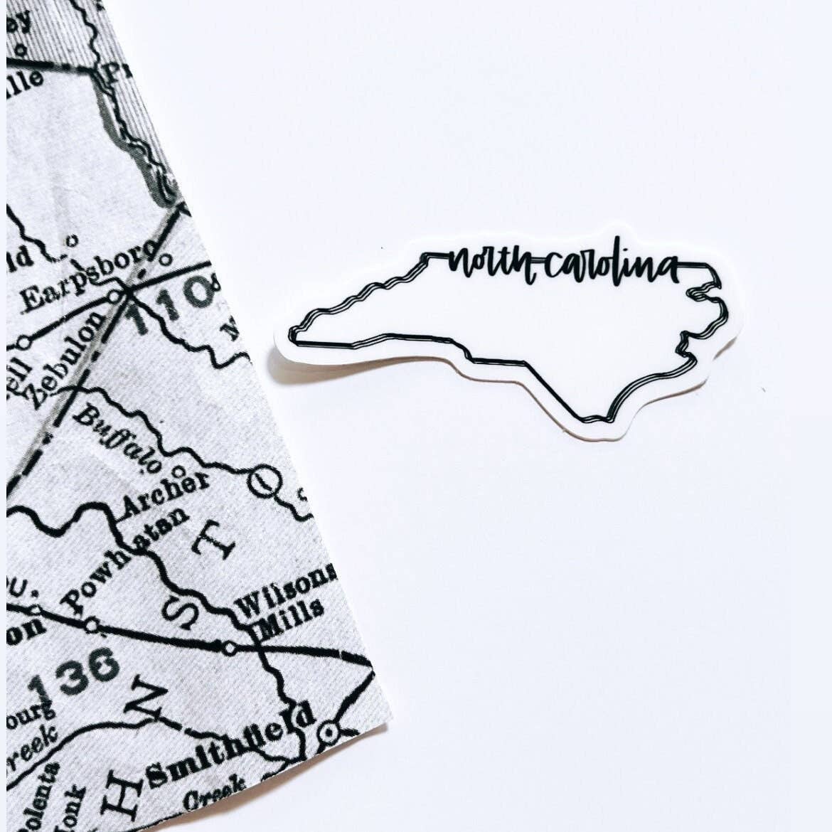 Positively North Carolina - Wholesale Sticker - North Carolina Minimalist Vinyl Waterproof Sticker2