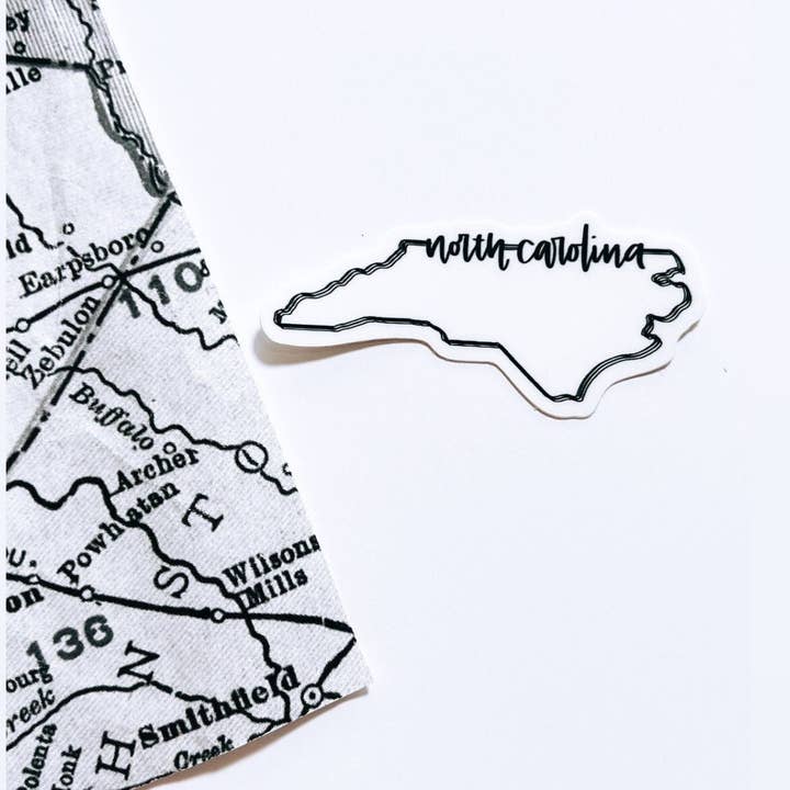 Positively North Carolina - Wholesale Sticker - North Carolina Minimalist Vinyl Waterproof Sticker2