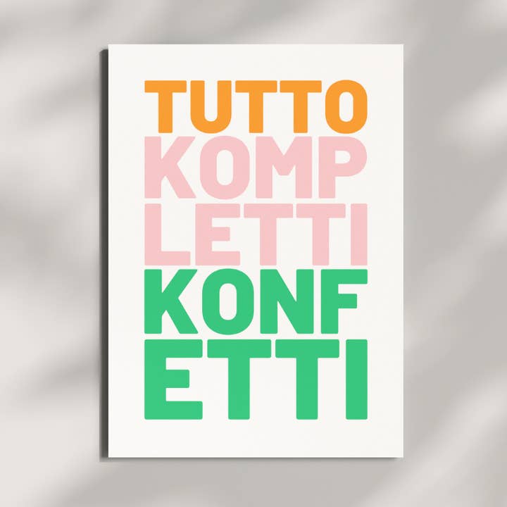 HERR&FRAUHEMPEL - Wholesale Postcard - Postcard - TUTTO KOMPLETTI CONFETTI0