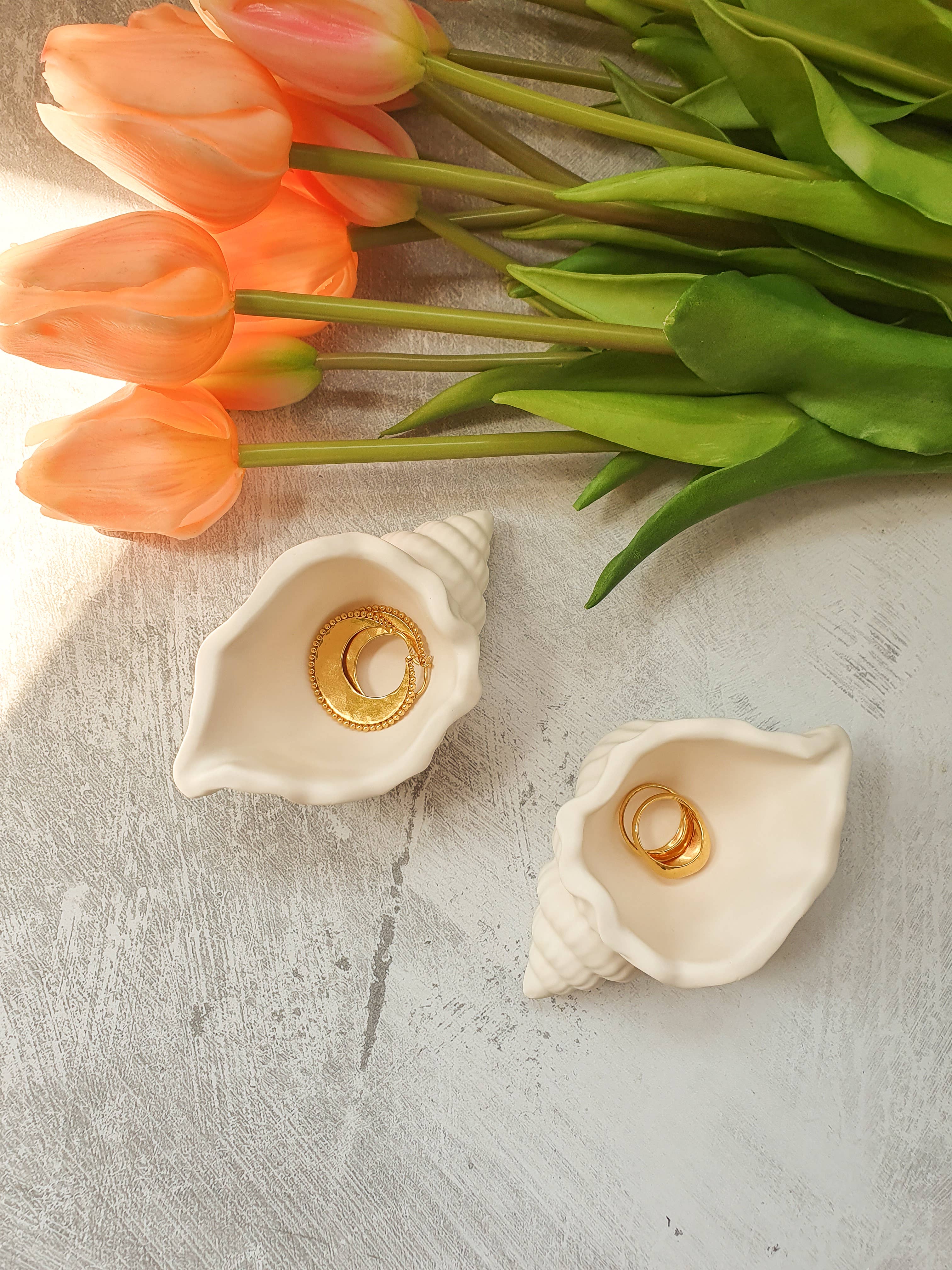 Gokican – wholesale Jewellery dish – Shell Jewellery Dish, Ring Holder Spring & Summer Home Decor7