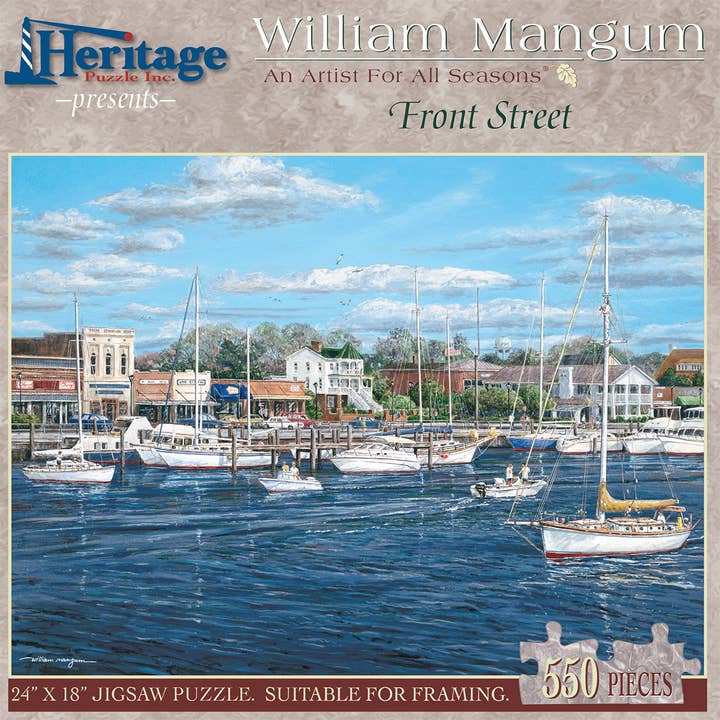 Heritage Puzzle - Wholesale Puzzle - Adult - Front Street 550 Piece Puzzle