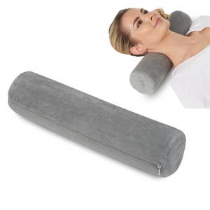 Deluxe Comfort Neck Roll - Half Cylinder - Lumbar, Leg , Lower Back Pillow,  Neck Pillow 