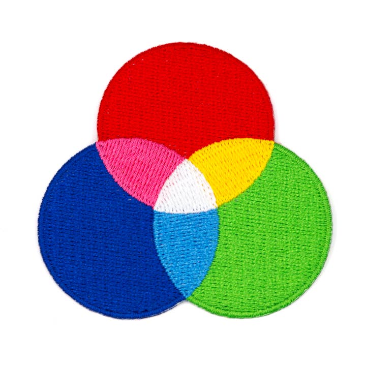 RGB Embroidered Iron-On Patch for wholesale by These Are Things