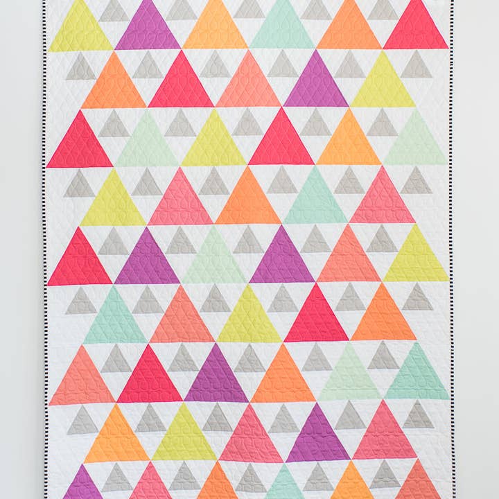 Quilty Love - Wholesale Craft Sewing Kit - Triangle Peaks PAPER Quilt Pattern
