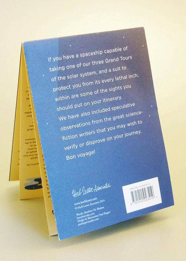 Herb Lester Associates - Wholesale Travel - Solar System for Tourists - Space Art Map & Cultural Guide3