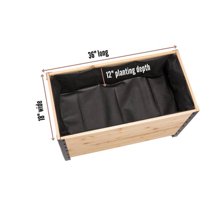 Cedar Planters - Wholesale Planter Box - 18" x 36" Planter Box - 24" Tall