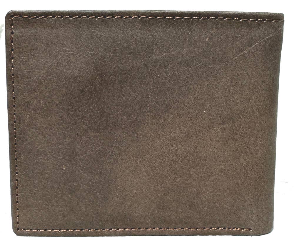 Marrón Cartera para hombre de piel de vacuno genuina #4503 de venta al por mayor en Faire3