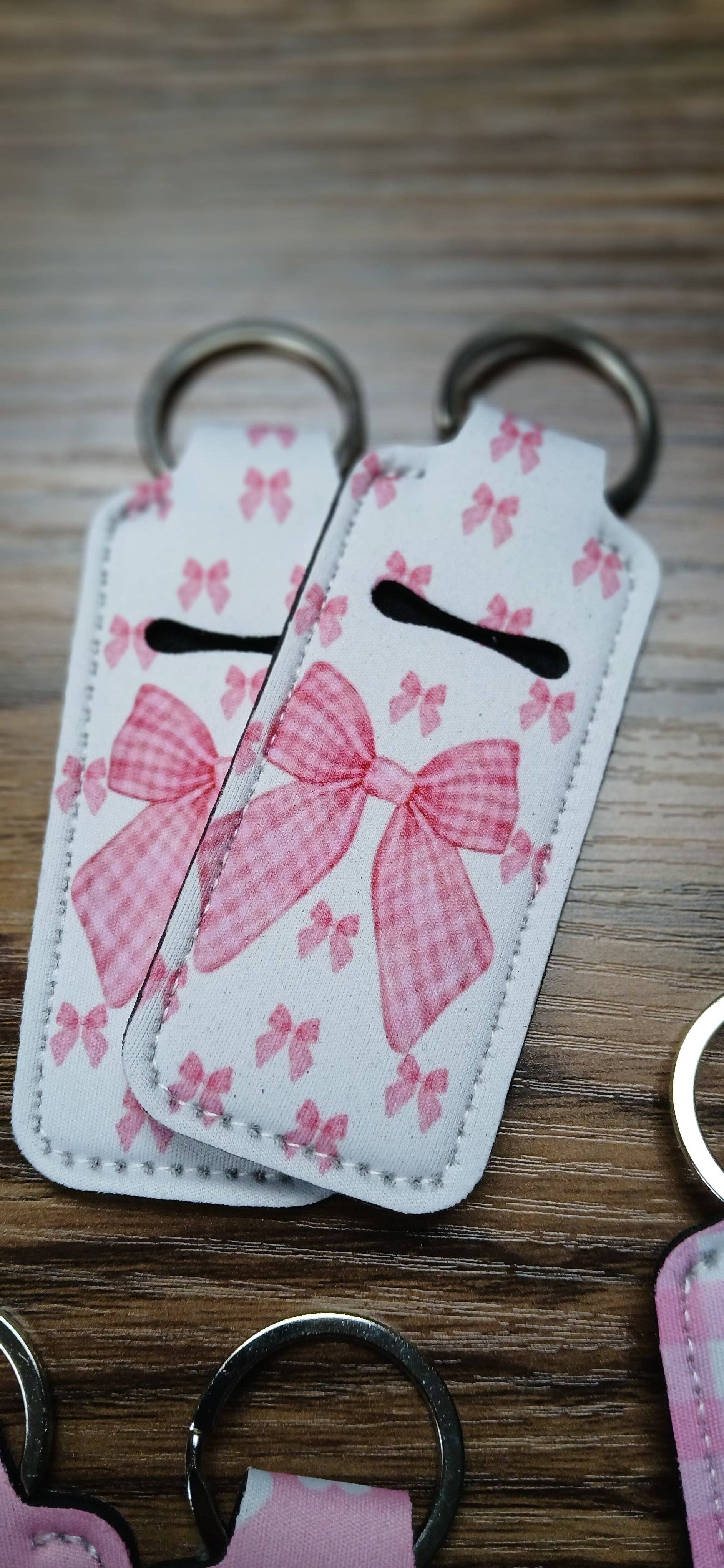 MadeByHBK - Wholesale Keychain - Unisex - Heart and Bows Lipgloss Keychain Holders8