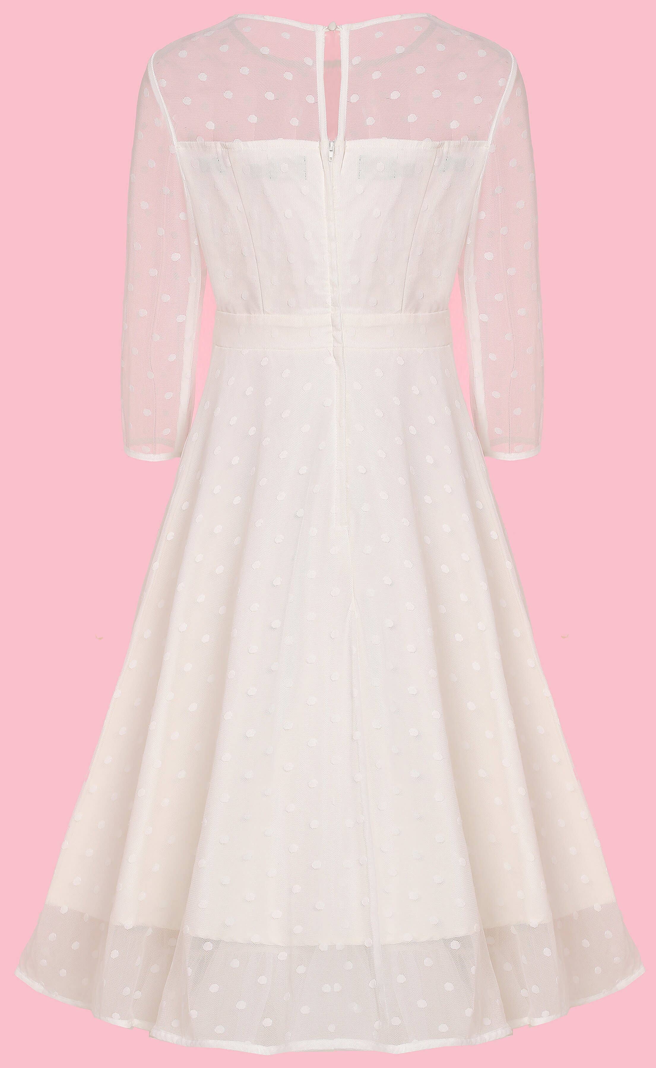 Dolly & Dotty - Vendita all'ingrosso Vestito - Donna - Abito da sposa Madeline in mesh a pois6