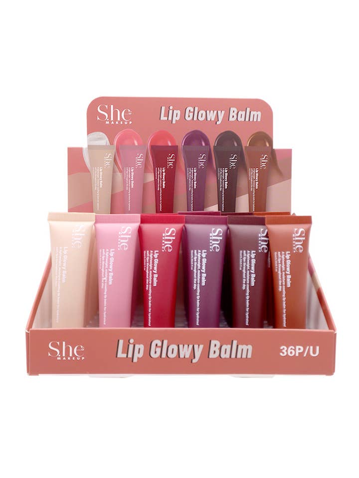 Makeup She LG24 Lip Glowy Balm - 36 st för wholesale av PINEAPPLE Beauty