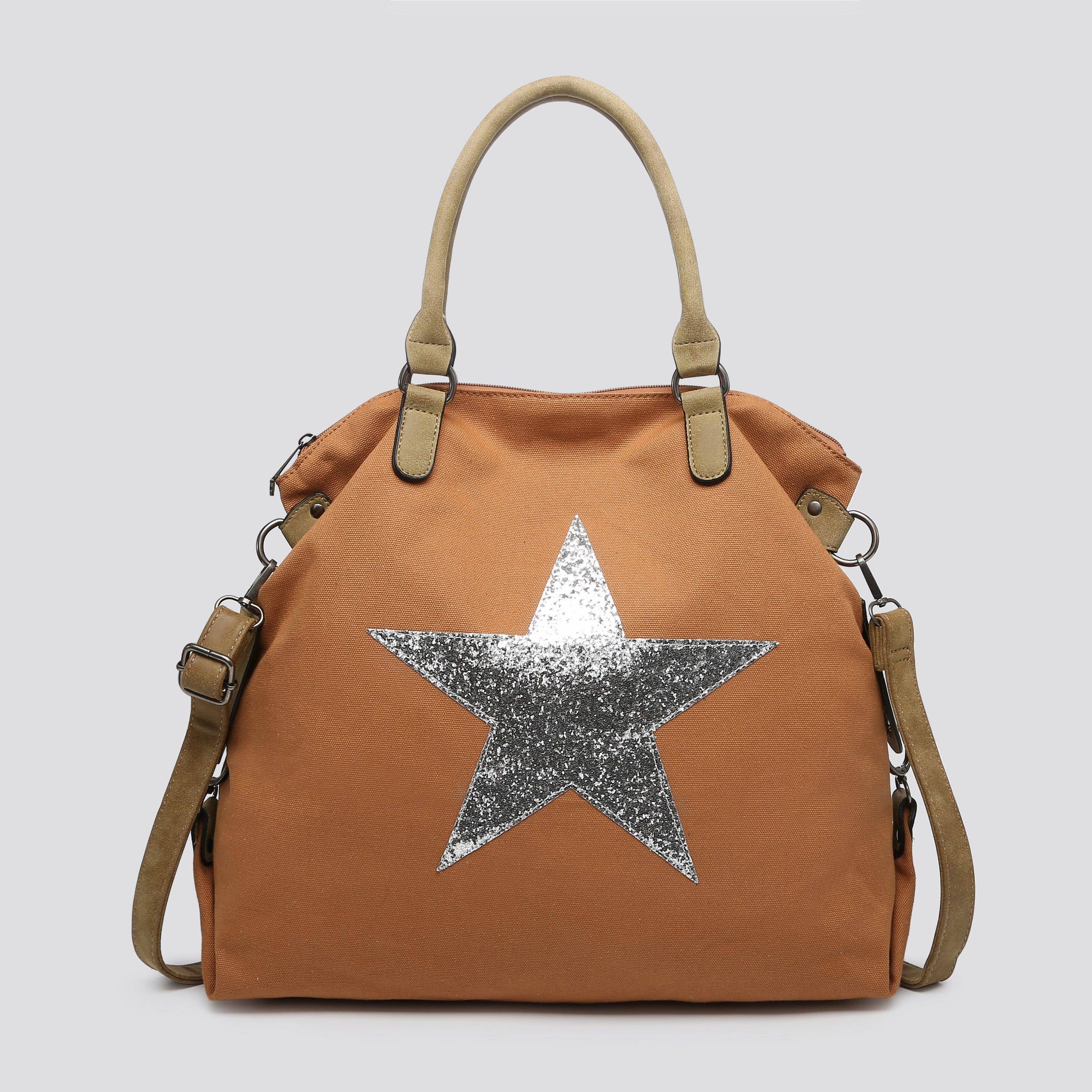 House of Milano - Wholesale Tote Bag - Women's - 2253 Large Canvas Star Bags3