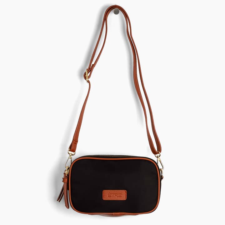 Ripley Crossbody Camera Bag - Black, Nylon/PU for wholesale by ÊTRE