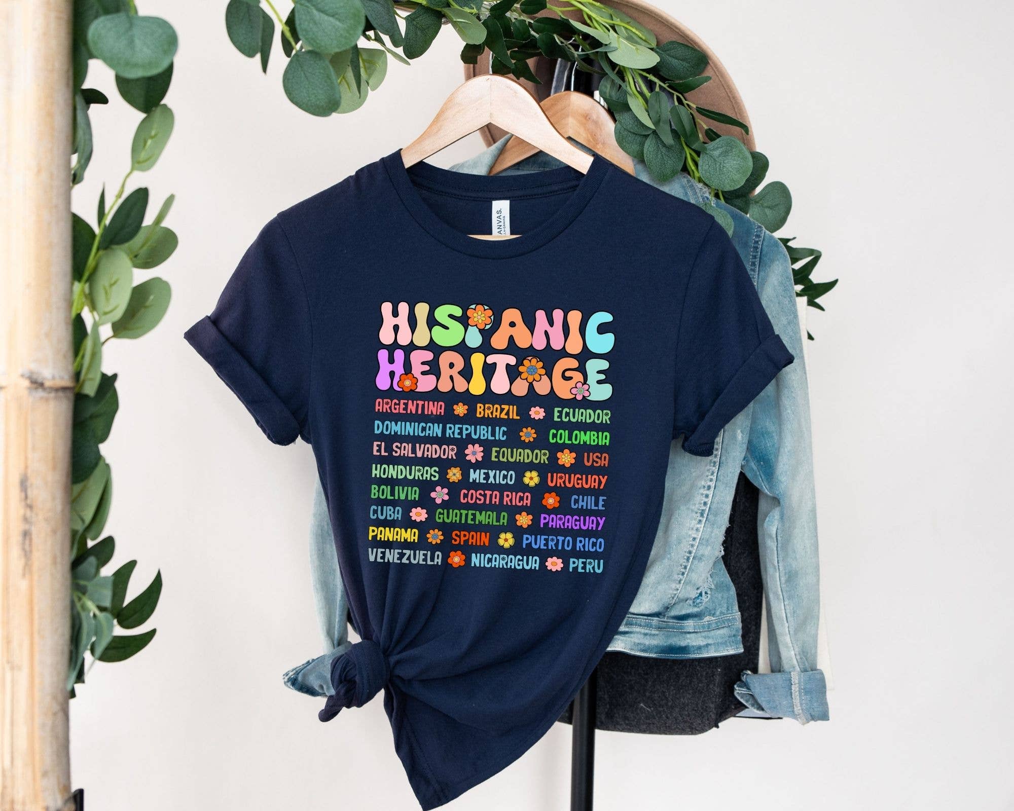 Vivtrek - Wholesale Screen Printed T-Shirt - Women's - Hispanic Heritage Country Latino Heritage Month Shirts1