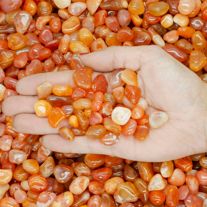 Fantasia Mining - Wholesale Spiritual Stone/Crystal - Tumbled Botswana Carnelian - 0.5" to 0.75" - Size 5 (1lb)3