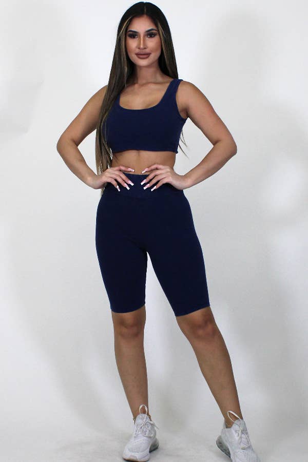 Junie – Großhandel Loungewear-Set – Damen – Mineralgewaschenes Tanktop und Biker Short Set65