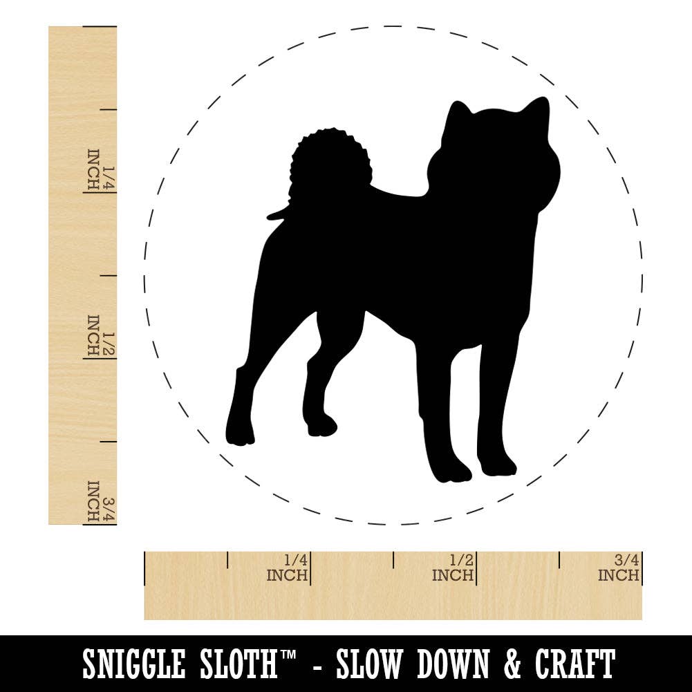 Sniggle Sloth - Vente Tampon encreur/décoratif - Tampon en caoutchouc solide pour chien Shiba Inu pour estamper des planificateurs d'artisanat1