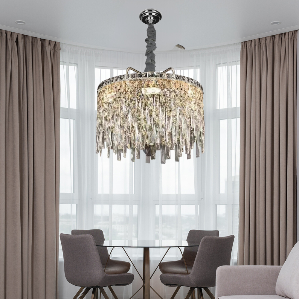 Ledsone - Vente Lustre/Suspension - Lustre moderne en cristal doré à plafond - modèle 480428