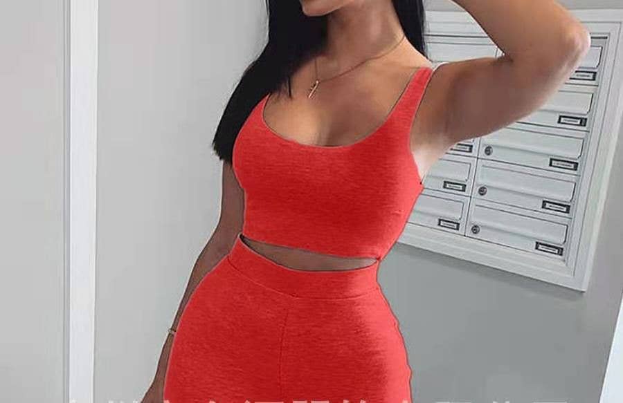 Your Beautiful Boutique – wholesale Top & pants set (NOT Loungewear) – Women's – Women Fashion Casual Solid Color Tank Top Pants Set4