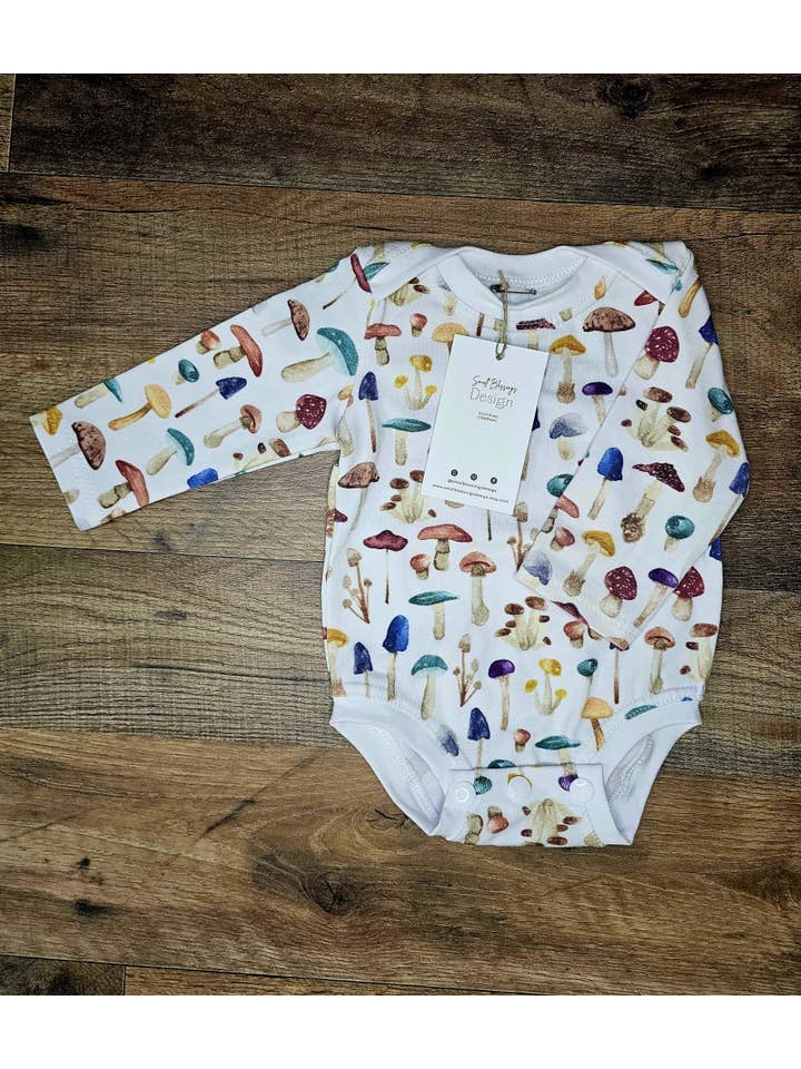 Small Blessings Design - Wholesale Bodysuit (Non-Footed) - Baby - Mushroom bodysuit, infant clothing, infant bodysuit