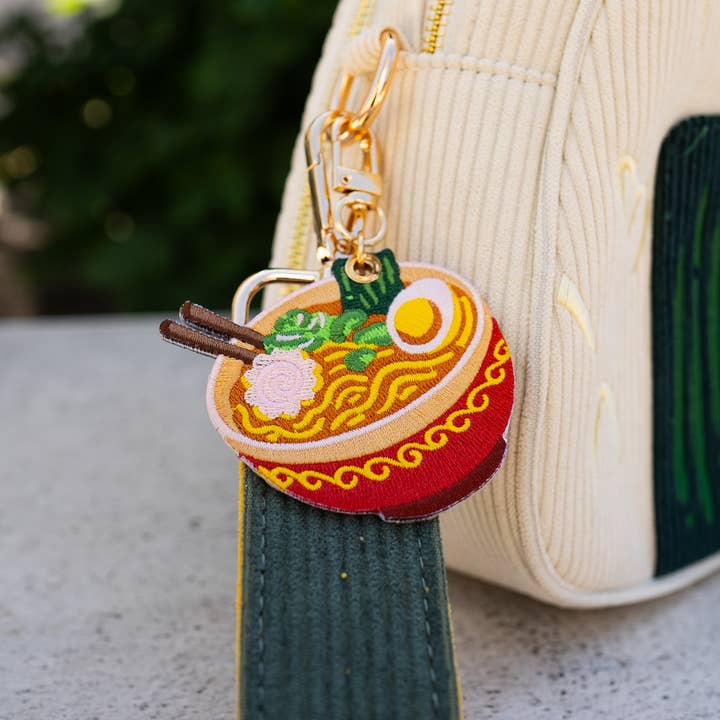 Kabujiro – Großhandel Schlüsselanhänger – Unisex – Ramen-Schüssel – Bestickter Schlüsselanhänger-Charm1