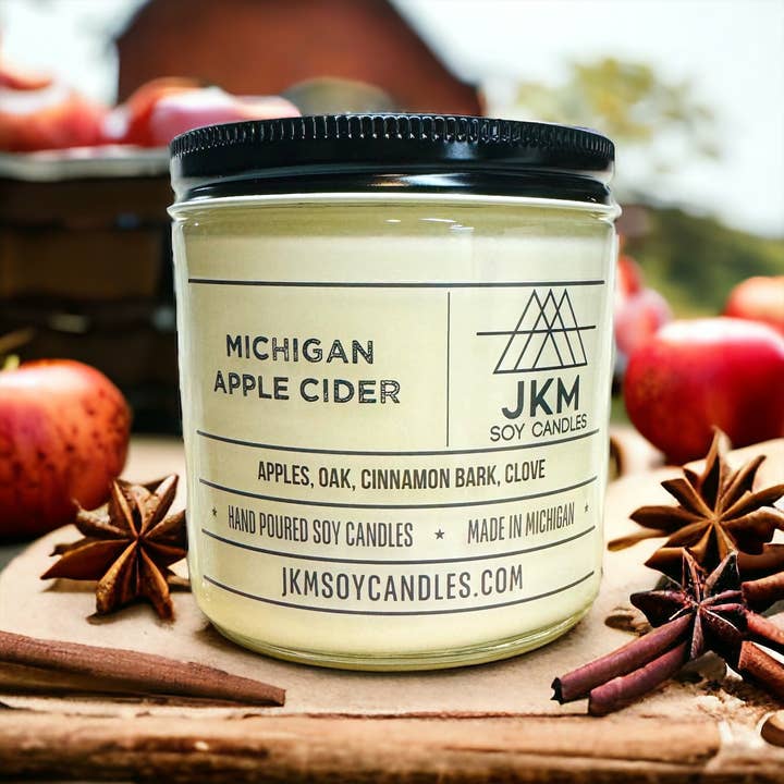 Michigan Apple Cider - Michigan Collection for wholesale by JKM Soy Candles
