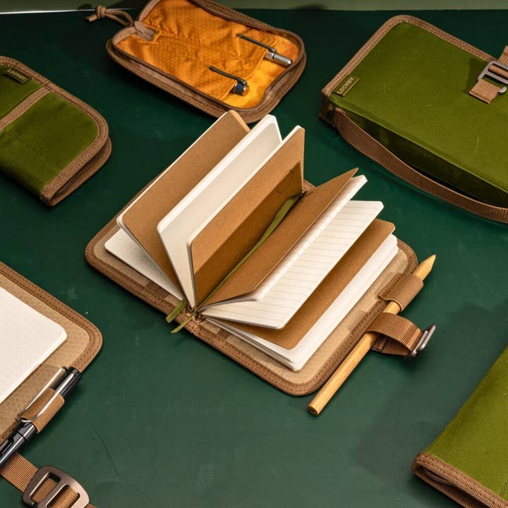 LOCHBY - Vendita all'ingrosso Diari/agende - Mini diario da campo compatto con sistema elastico per 4 taccuini47