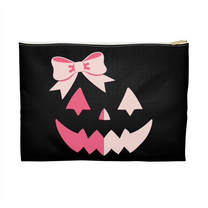 T O T A L I Z A D O R E S – bolsa de maquilhagem e cosméticos por atacado – Saco acessório de abóbora rosa Halloween Jack O Lanterna Maquiagem3