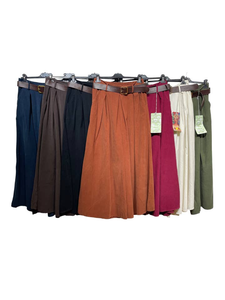 LINEN & COTTON HOUSE - Wholesale Pants – Women's - 22503 TROUSERS WITH VELVET BELT, COTTON5