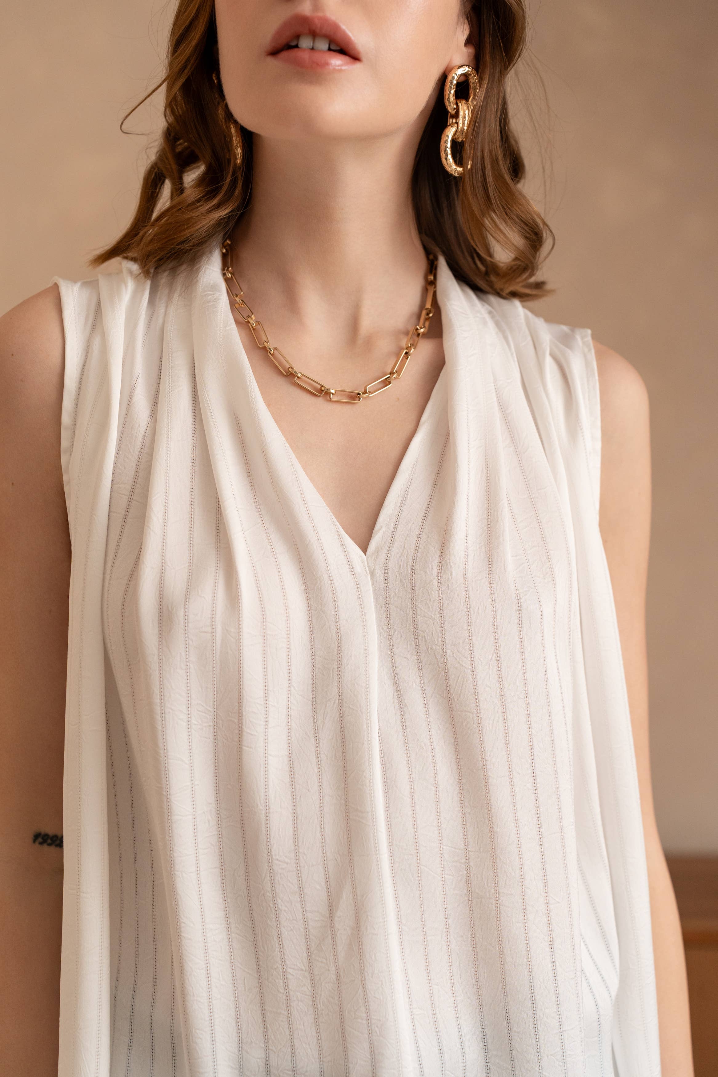 LULUMARY - Wholesale Blouse - Women's - Draped Top H71315