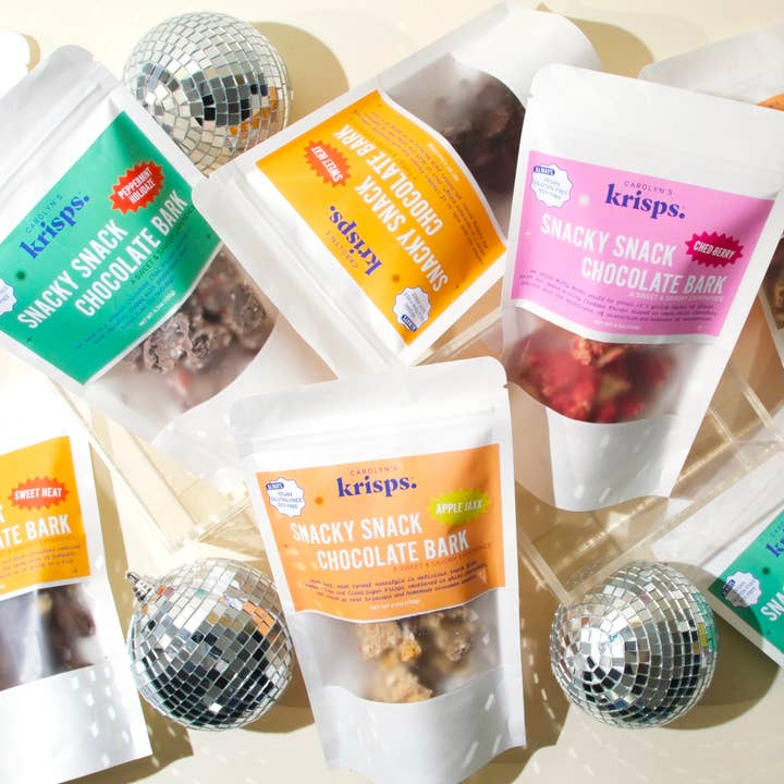 Carolyn's Krisps - Vente Friandises enrobées de chocolat - Snack Bark - Sweet Heat - Sans gluten, végétalien2