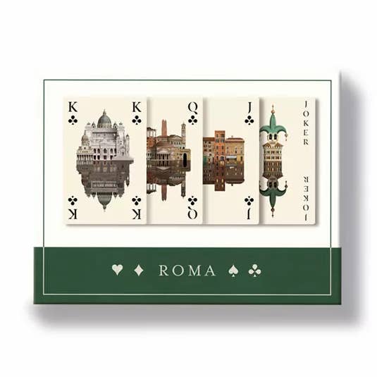 Rom spillekort (gaveæske med to kortspil) for engroshandel hos Martin Schwartz