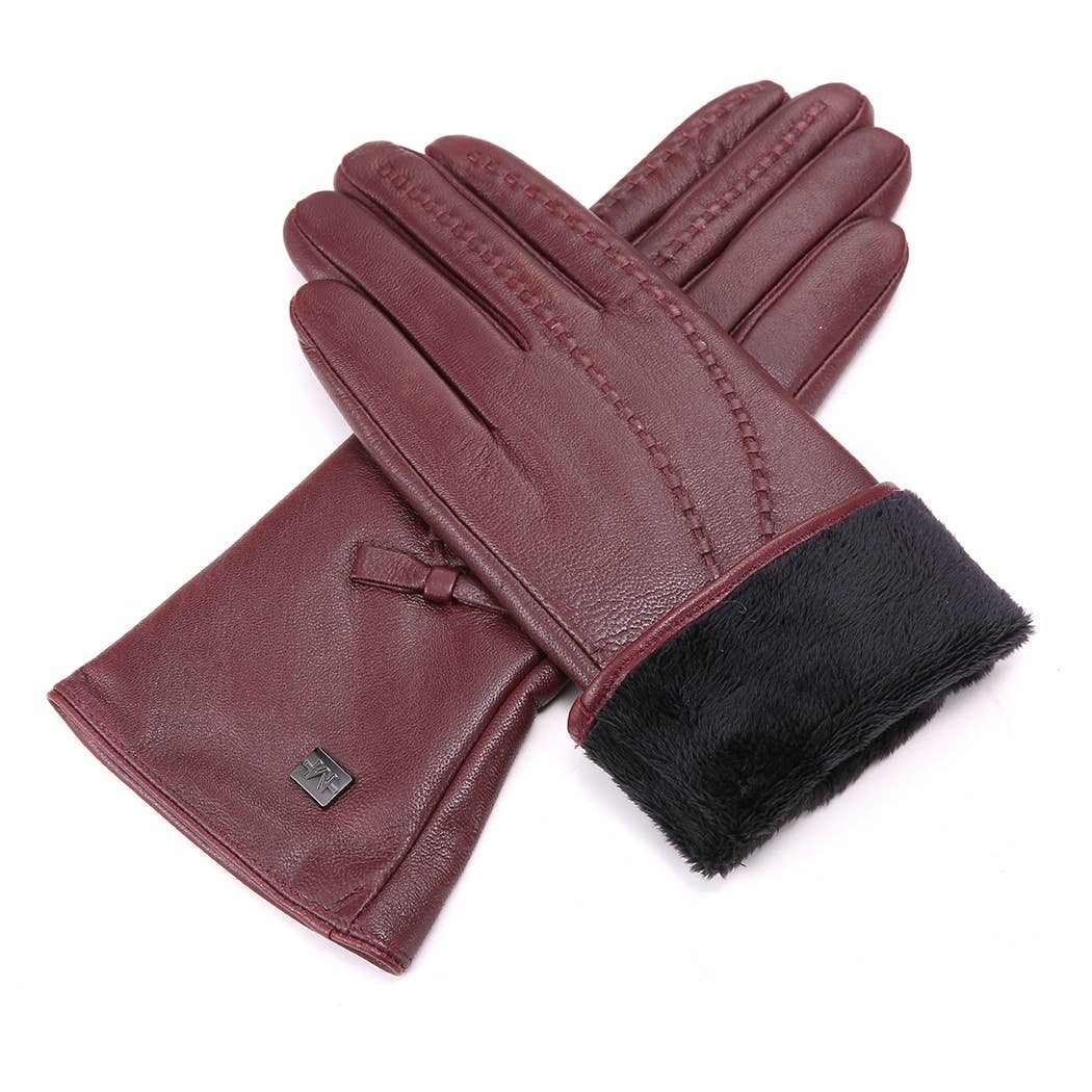 Mio Marino - Wholesale Gloves - Men's - Bow Design Leather Gloves3