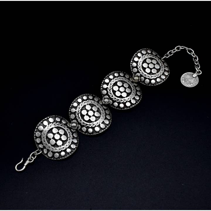 Chanour – Engroshandel Armbånd med vedhæng – Håndlavet tin Dot armbånd - 2664