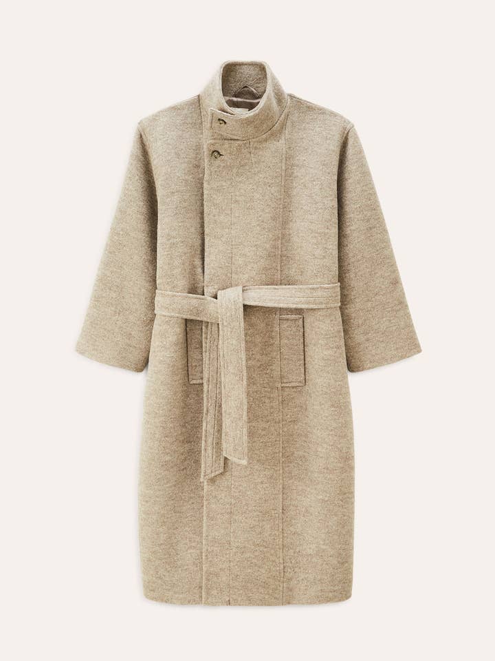 NOYOCO - Wholesale Coat - Women's - Hera Sand Coat0