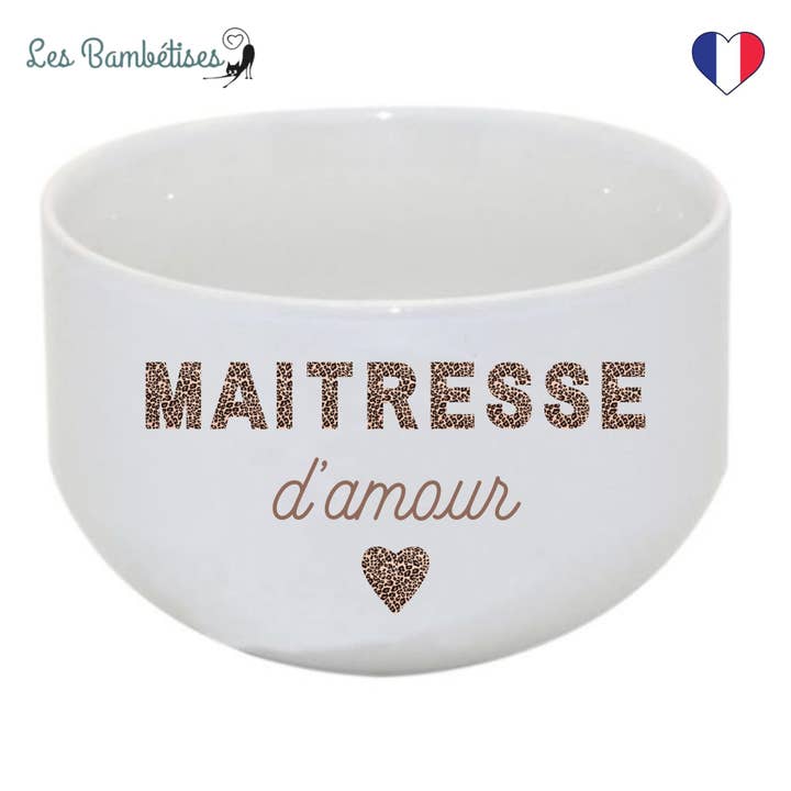 Bowl Mistress Leopard skål för wholesale av les bambetises