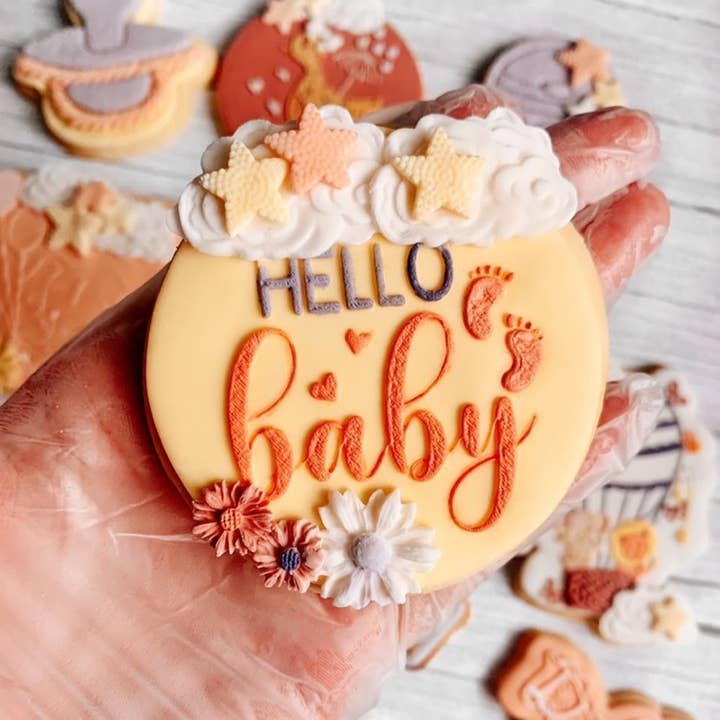 Hello Baby Embosser. for wholesale by Welshcrafter Design