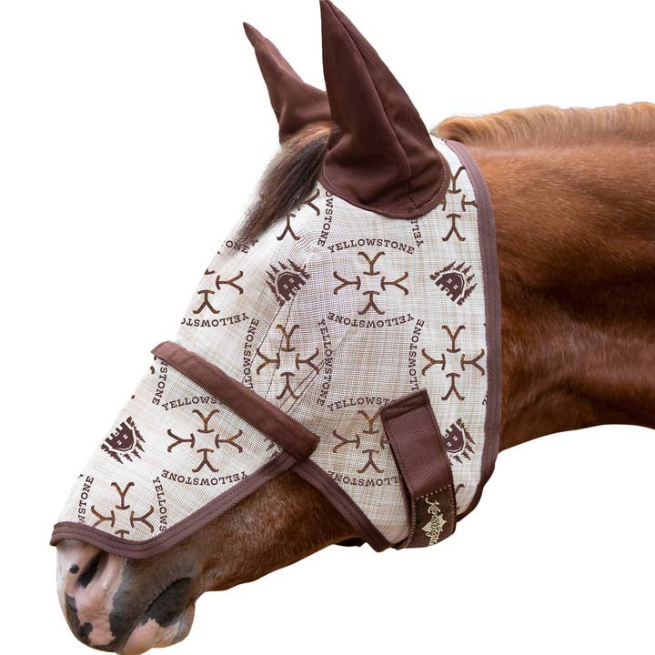 Kensington - Wholesale Horseback Riding Gear - 73% UV Fly Mask with Removable Nose - Soft Mesh Ears & Forelock Opening7