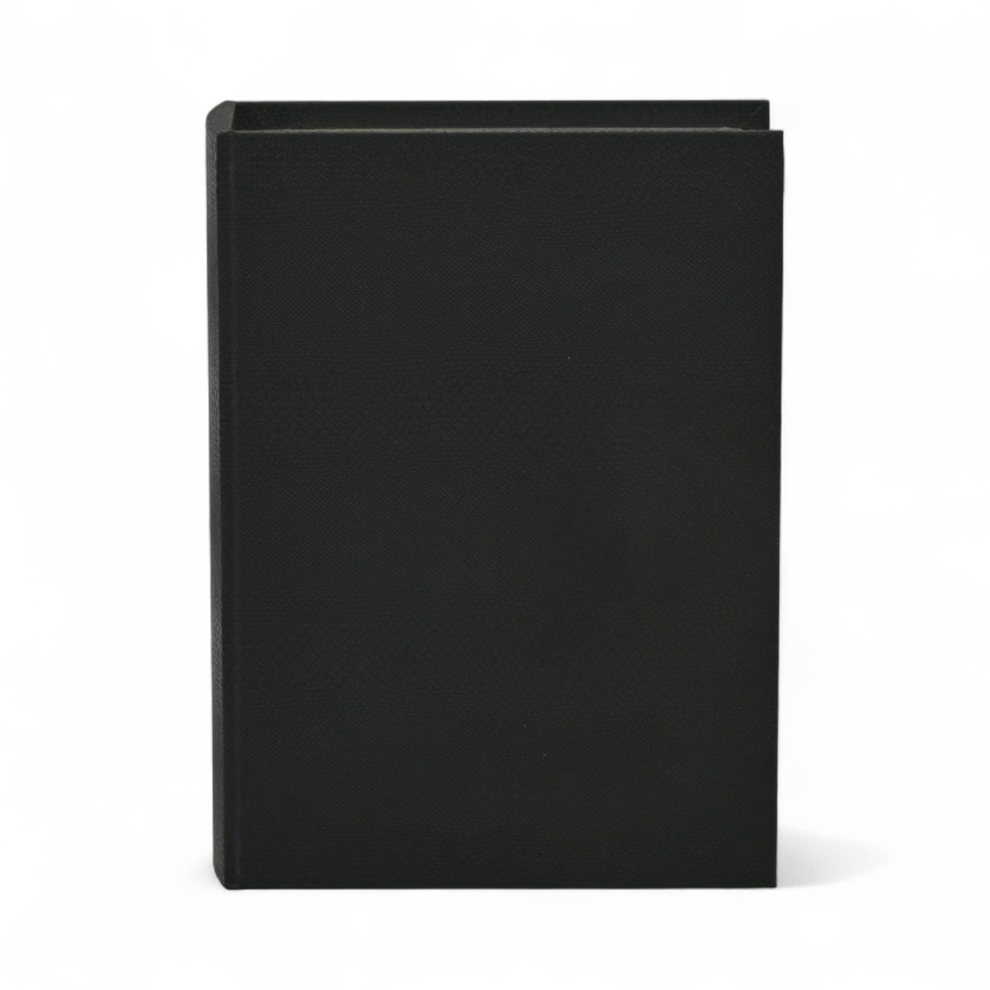 Cheungs Home Decor - Wholesale Decorative Box - Faux Alligator Themed Black Vinyl Wrapped Book Box Set1