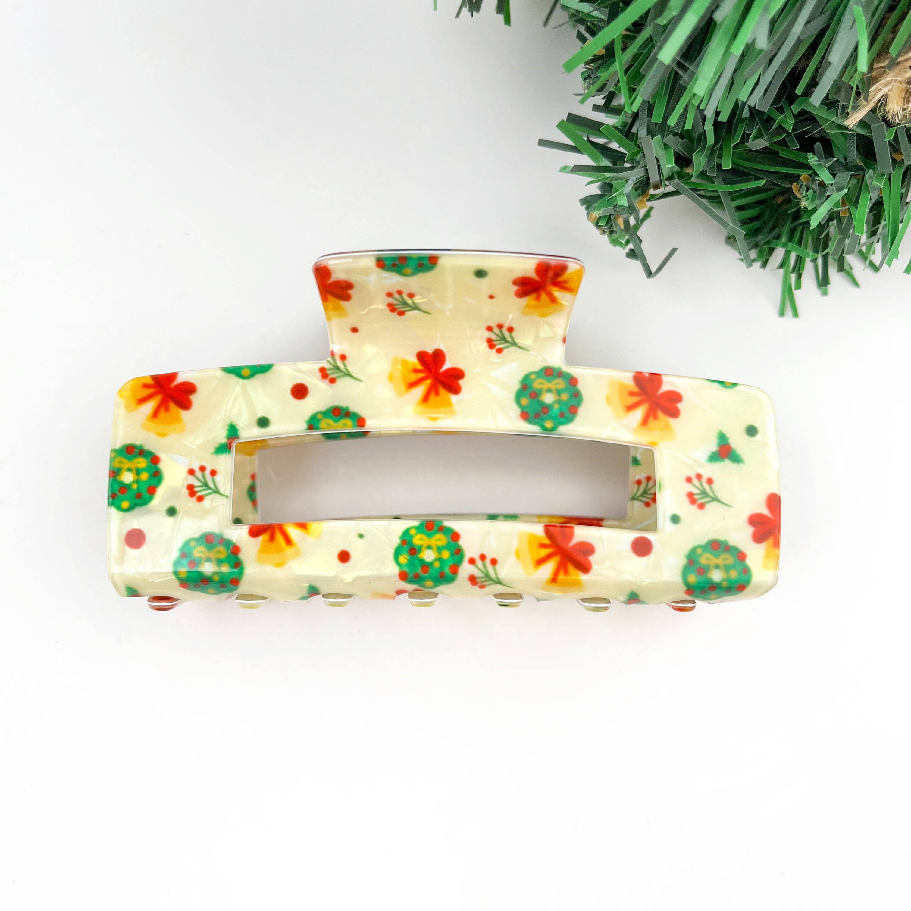 TheDivaSoap - Wholesale Hair Clip - Women's - Christmas Series Rectangular Hair Claw Clips0