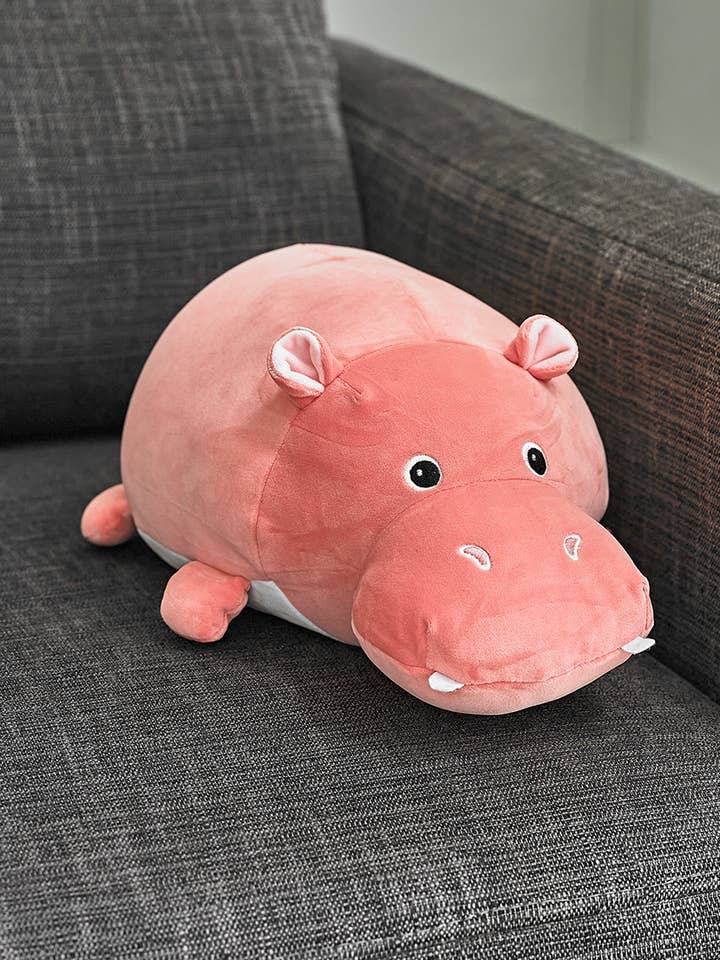 Ultra-Soft Plush Snuggle Cozy Cuddly Hippo Toy for wholesale by Cozy Time Ltd