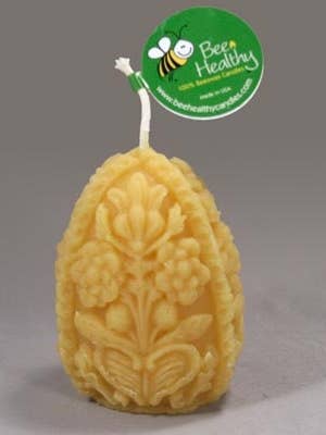 Carved Egg Gold for wholesale by BEE HEALTHY CANDLES
