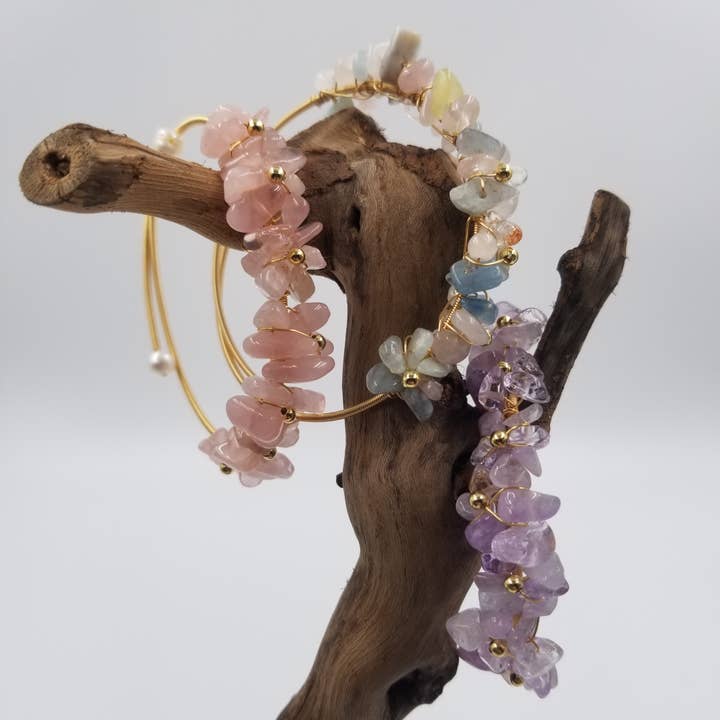 CHAKRA JEWELRY - Wholesale Beaded Bracelet - Natural Crystal Elasticity Samsara Bracelets